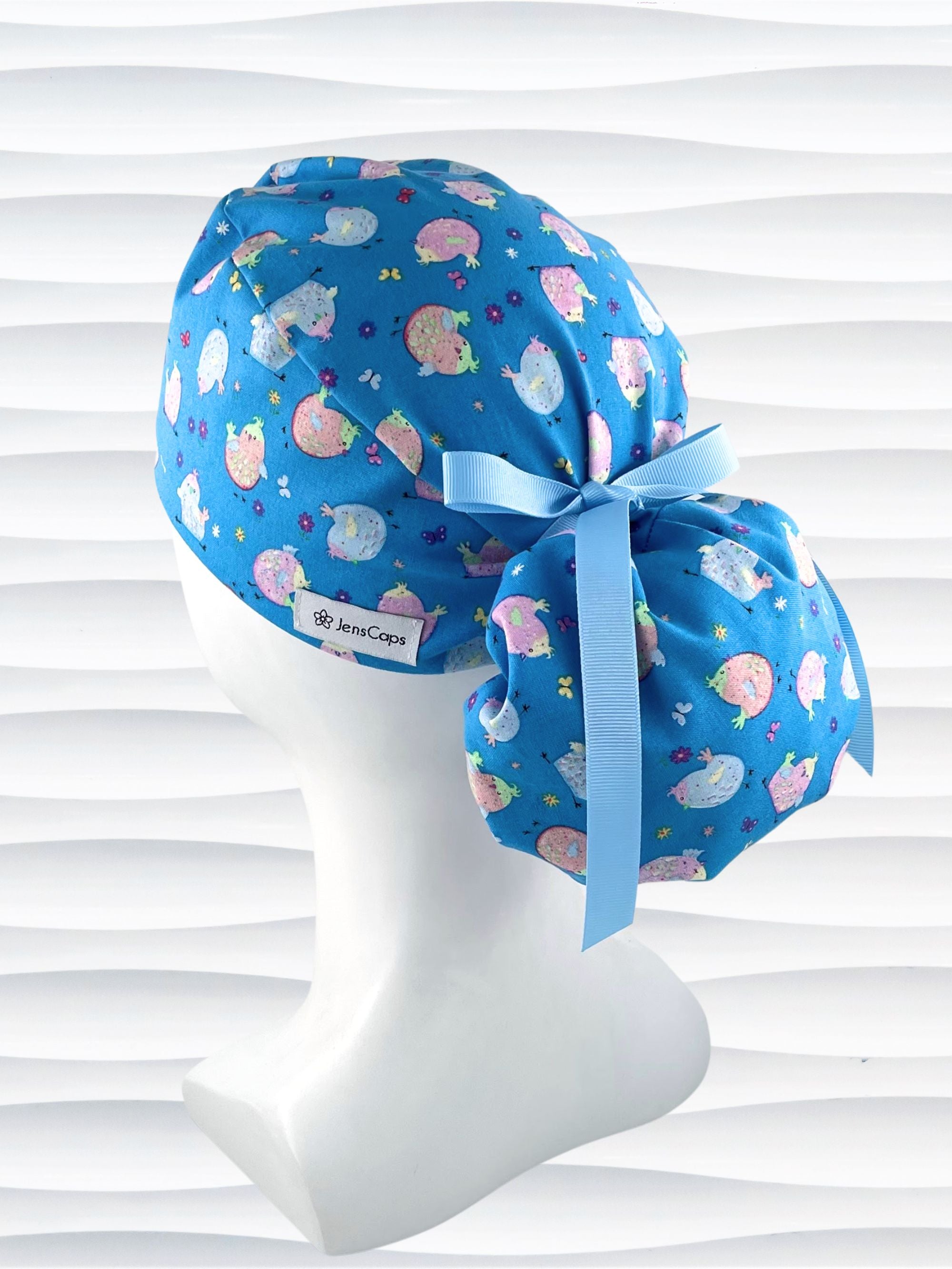 ayamekko　フリルスタイ Ponytail Surgical Scrub Cap by JensCaps · JensCaps